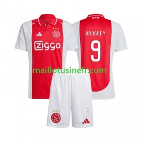 Maillot de Foot Ajax Amsterdam Brian Brobbey 9 Domicile 2024-25 - Enfant